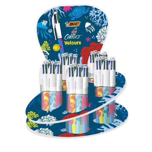 Bic 4 COLOURS VELOURS - FUSTO EFFETTO VELLUTO